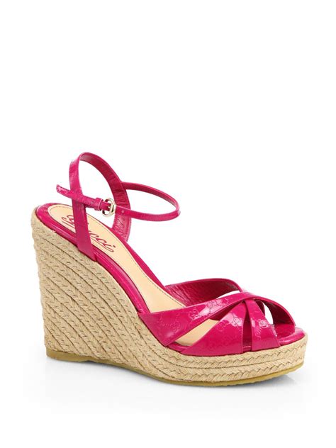 gucci espadrilles replica|gucci espadrilles wedges pink.